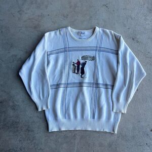 Pringle of Scotland white golf sweater Size XL #golfwear #knitwear